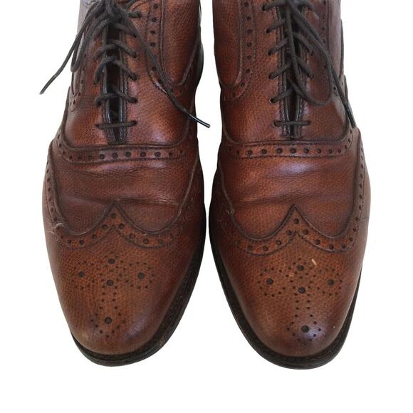 Allen Edmonds Shoes Mens 8.5 Leather McClain Oxford Wing Top Dress Brown main image 10